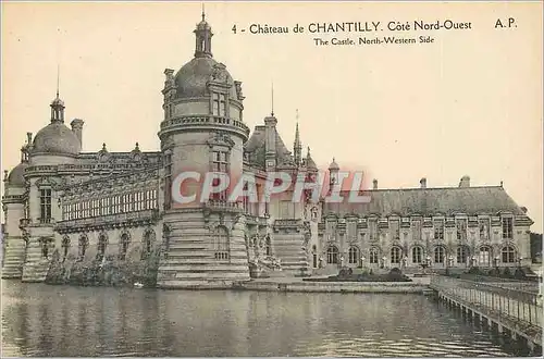 Cartes postales Chateau de Chantilly Cote Nord Ouesst