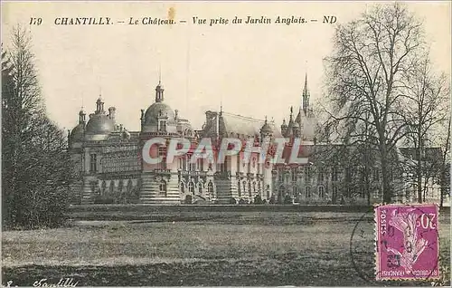 Ansichtskarte AK Chantilly Le Chateau Vue Prise du Jardin Anglais