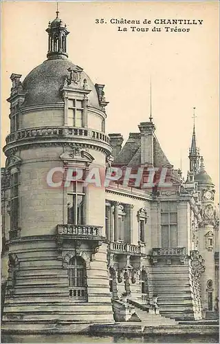 Cartes postales Chateau de Chantilly Le Tour du Tresor