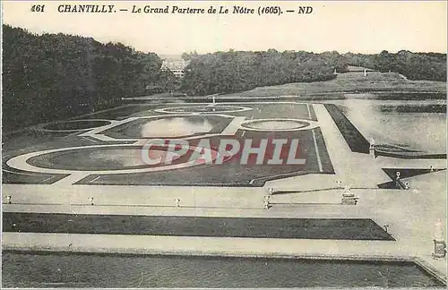 Cartes postales Chantilly Le Grand Parierre de Le Notre(1605)