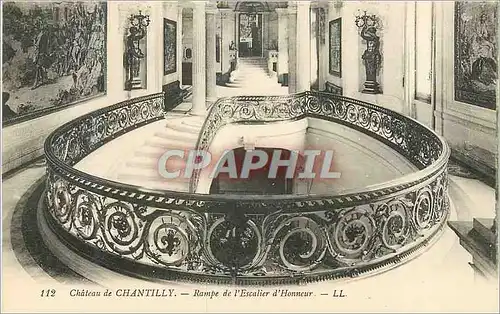 Ansichtskarte AK Chateau de Chantilly Rampe de l'Escalier d'Honneur