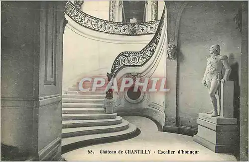 Ansichtskarte AK Chateau de Chantilly Escalier d'Honneur