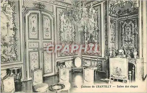 Ansichtskarte AK Chateau de Chantilly Salon des Singes