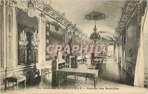 Cartes postales Chateau de Chantilly Galerie des Batailles