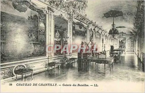 Cartes postales Chateau de Chantilly Galerie des Batailles LL