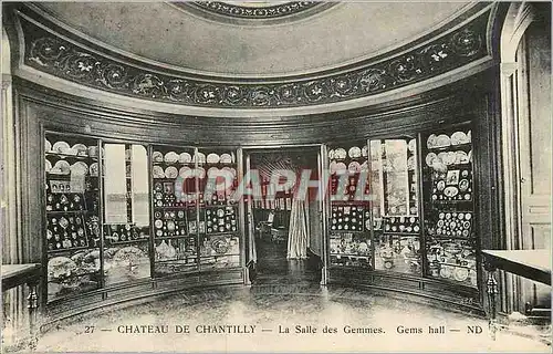 Cartes postales Chateau de Chantilly La Salle des Gemmes