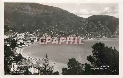 Cartes postales moderne Menton vue Generale LL