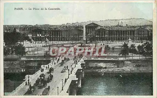 Cartes postales Paris La Place de la Concorde