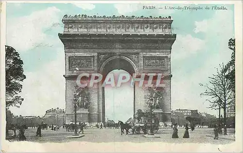 Cartes postales Paris L'Arc de Triomphe de l'Etoile