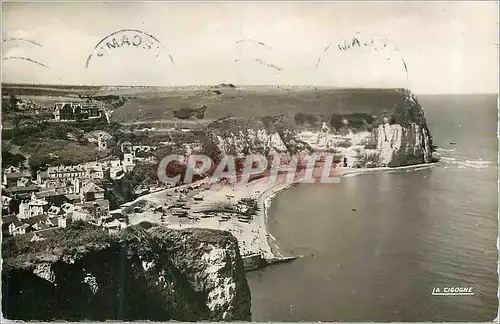 Cartes postales moderne Yport Vue Generale de la Plage Prise des Falaises d'Amont