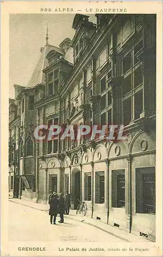 Ansichtskarte AK Nos Alpes Le Dauphine Grenoble Le Palais de Justice Details de la Facade