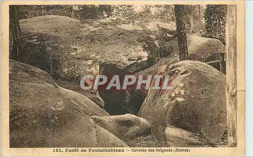 Ansichtskarte AK Foret de Fontainebleau Caverne des Brigands (Entree)