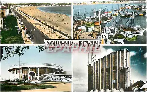 Moderne Karte Souvenir de Royan de C a D La Plage le Casino Le Port L'Eglise Bateaux