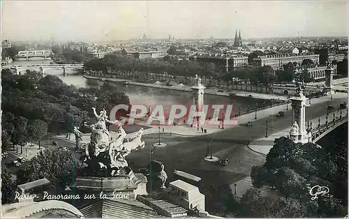 Cartes postales moderne Paris Panorama sur la Seine