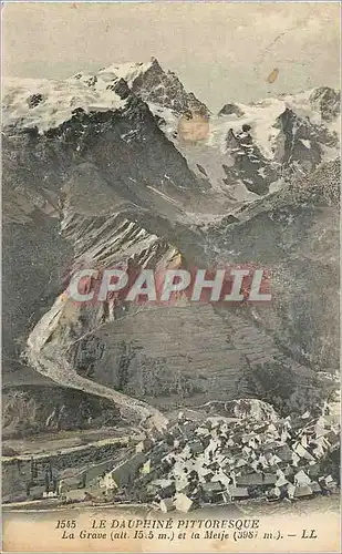 Cartes postales Le Dauphine Pittoresque La Grave et la Mefje (3987 m)