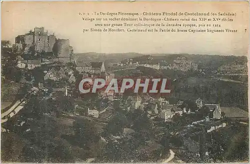 Cartes postales La Dordogne Pittoresque Chateau Feodal de Castelnaud