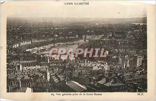 Ansichtskarte AK Lyon Illustre Vue Generale Prise de la Croix Rousse