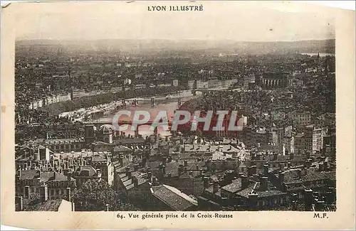 Cartes postales Lyon Illustre Vue Generale Prise de la Croix Rousse