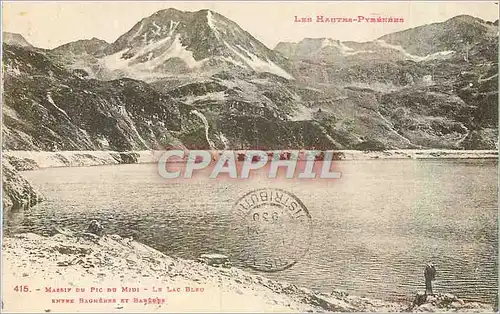 Ansichtskarte AK Les Hautes Pyrenees Massif du Pic du Midi Le Lac Bleu