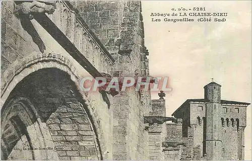 Cartes postales L'Abbaye de la Chaise Dieu Les Gargouilles (Cote Sud)