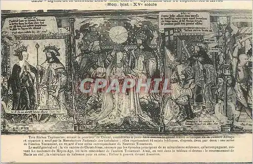 Cartes postales La Chaise Dieur Specimen des 14 tapisseries d'Arras