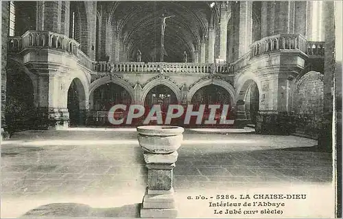 Cartes postales La Chaise Dieu Interieur de l'Abbaye Le Jube (XIVe Siecle)