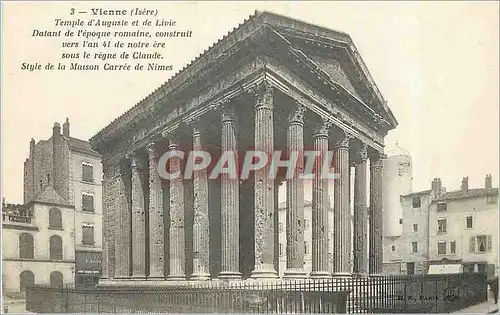 Ansichtskarte AK Vienne (Isere) Temple d'Auguste et de Livie