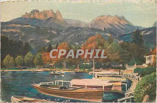 Ansichtskarte AK La Douce de France Annecy et Son Lac (Haute Savoie)  Bateaux