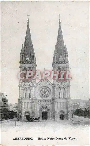 Cartes postales Cherbourg Eglise Notre Dame de Voeux