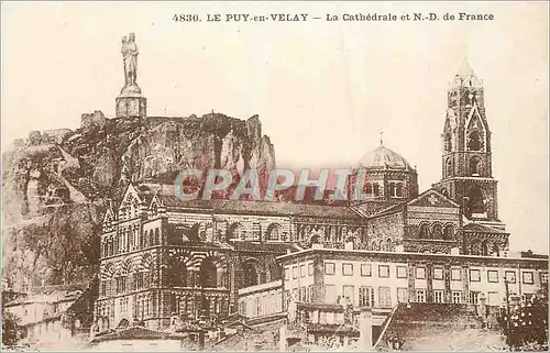 Ansichtskarte AK Le Puy en Valey La Cathedrale et N D de France