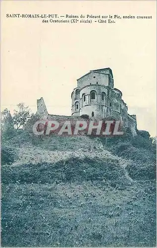 Ansichtskarte AK Saint Romain le Puy Ruines du Prieure sur le Pic