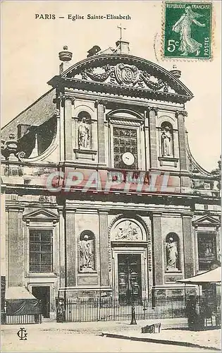 Cartes postales Paris Eglise Sainte Elisabeth