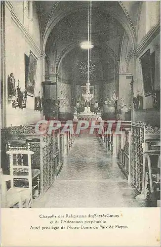 Cartes postales Chapelle des Religieuses des Sacres Coeurs et de L'Adoration Perpetuelle Autel Privilegie de Not