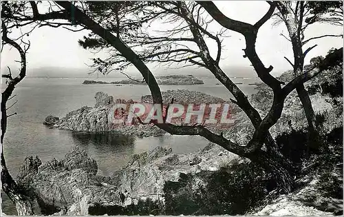 Moderne Karte Boulouris La Baie et Les Roches de Santa Lucia