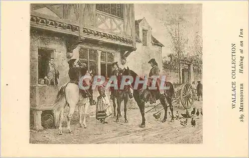 Ansichtskarte AK Wallace Collection Meissonier Halting at an Inn