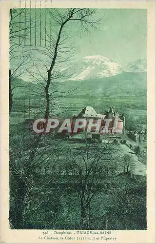 Cartes postales Dauphine Uriage les Bains Le Chateau Le Colon et l'Eperlay