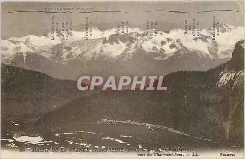 Cartes postales Massif de la Grande Chartreuse (Isere) Les Alpes Dauphinoises vues du Charmant Son