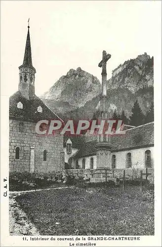 Cartes postales Interieur du Couvent de la Grande Chartreuse Le Cimetiere