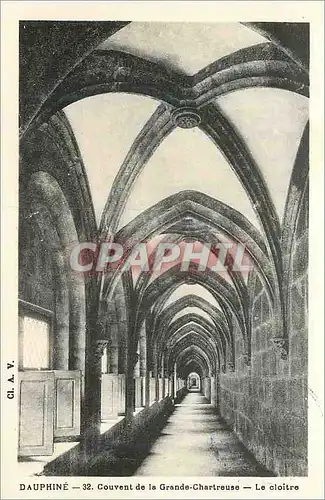 Cartes postales Dauphine Couvent de la Grande Chartreuse Le Cloitre