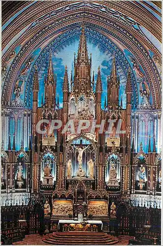 Cartes postales moderne Montreal Quebec Maitre Autel Eglise Notre Dame