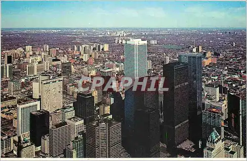 Cartes postales moderne Toronto Ontario Canada Coup d'Oeil de la Tour CN vers le Nord Est