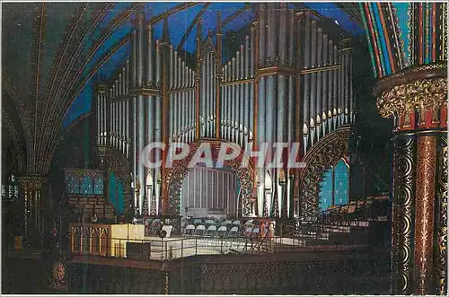 Moderne Karte Montreal Quebec Orgues Eglise Notre Dame Orgue