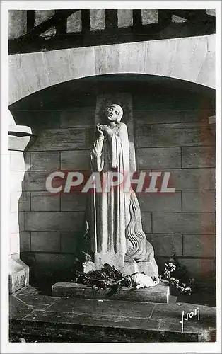 Ansichtskarte AK Rouen (Seine Inf) Place du Marche Jeanne d'Arc son Bucher