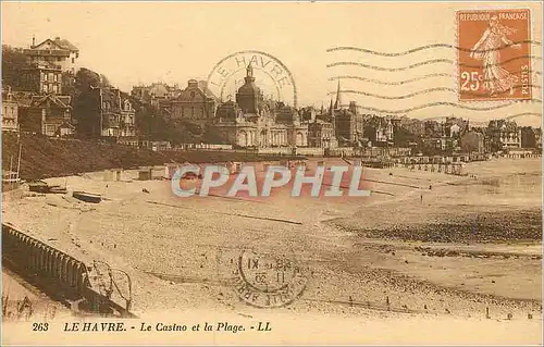 Cartes postales le Havre le Casino et la Plage