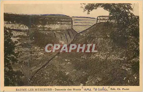 Cartes postales Baume les Messieurs Descente des Monts