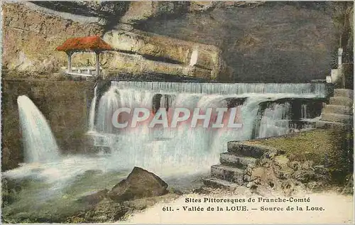 Cartes postales Sites Pittoresques de Franche Comte Vallee de la Loue Source de la Loue