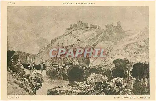 Cartes postales National Gallery Millbank Cotman Chateau Caillard