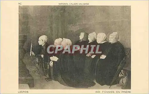 Cartes postales National Gallery Millbank Legros Femmes en Priere