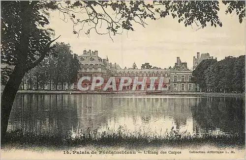 Ansichtskarte AK Palais de Fontainebleau l'Etang des Carpes