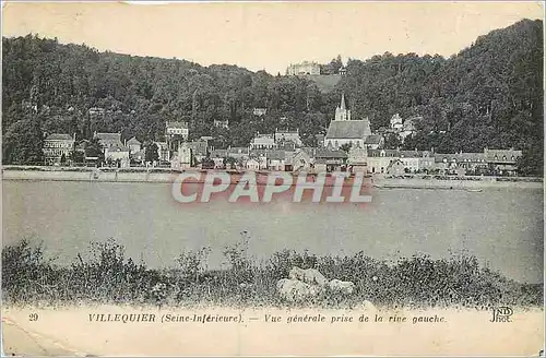 Cartes postales Villequier (Seine Inferieure) Vue Generale prise de la Rive Gauche